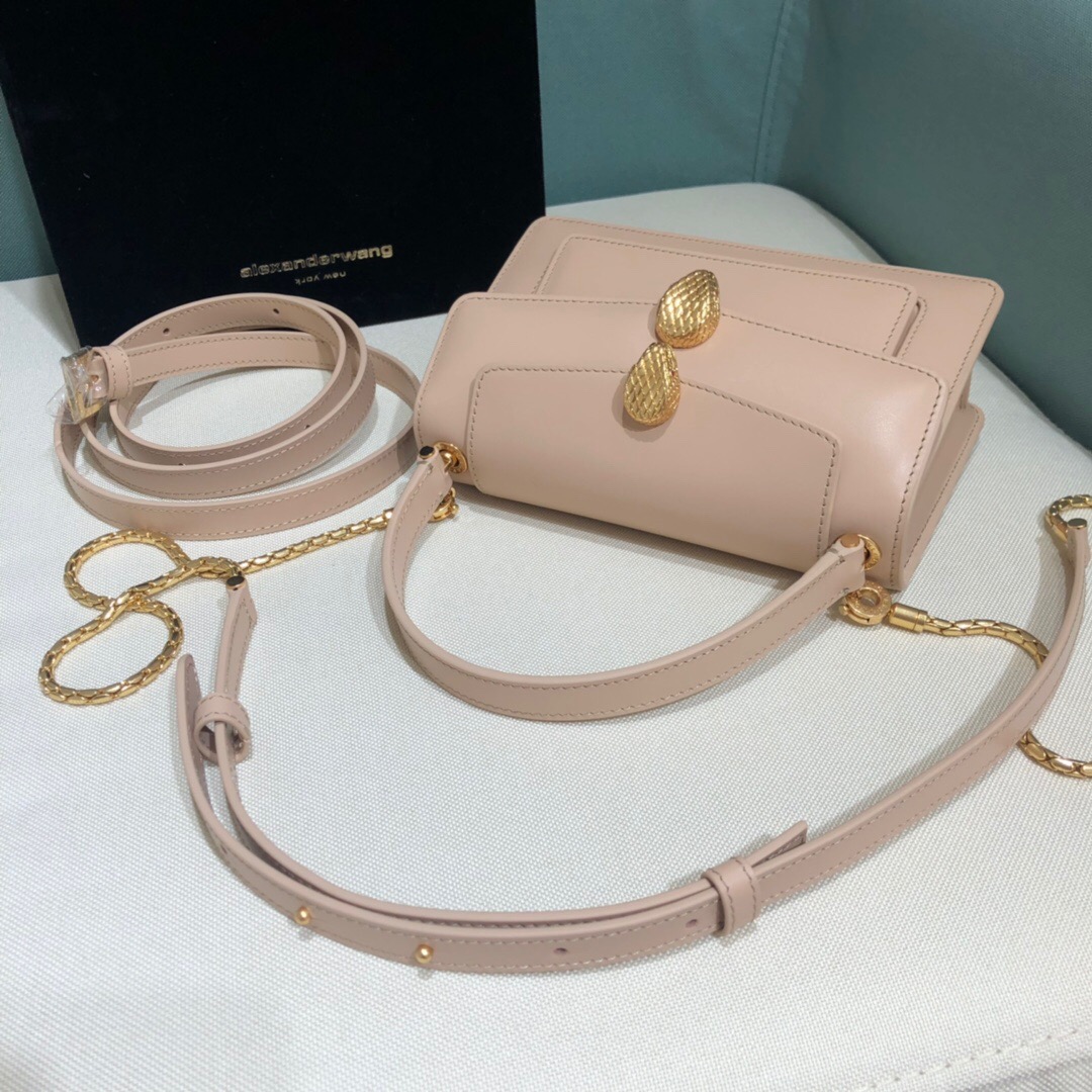 ALEXANDER WANG x BVULGARI Belt Bag - CRIS&COCO ALEXANDER WANG x BVLGARI Belt Bag. Original Quality Bag including gift box, care book, dust bag, authenticity card. The belt bag is a dream to style, as it features two detachable straps and a detachable handle and can be worn on the waist, as a crossbody bag, as a clutch or over the shoulder. BVLGARI and ALEXANDER WANG have reprised Serpenti Through The Eyes of ALEXANDER WANG for 2020, with the exciting addition of two brand new bags. While the two in-demand fashion houses may not reveal themselves to be the most obvious collaborators at a superficial glance, they have nonetheless merged to produce their latest capsule collection infusing allure with innovation. | Cris and Coco Authentic Quality designer bags and luxury accessories.