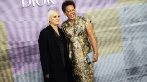 Maria Grazia Chiuri, DIOR’s first female creative director, redefined the brand with feminist symbolism, goddess-inspired silhouettes, and bold cultural statements.