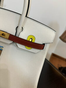 Swift Colormatic Uni Birkin. Authentic quality luxury bag crafted in genuine leather comes with authenticity card, dust bag and gift bag. Where Color Meets Craft — The Art of Birkin Reimagined. The Swift Colormatic Uni Birkin is a rare masterpiece of craftsmanship and color harmony. Expertly crafted from luxuriously soft Swift leather, this special-order Birkin reimagines classic sophistication with a playful, modern twist. Its thoughtful design includes a front zipper pocket, rear flat pocket, and the iconic short crossover flap secured by a signature turn-lock closure. Inside, a supple leather interior with both zipper and patch pockets ensures your essentials are beautifully organized. From its smooth texture to its meticulous detailing, the Swift Colormatic Uni Birkin is more than a handbag — it’s an exclusive statement of individuality and timeless Hermès artistry.