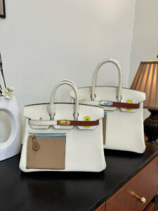 Swift Colormatic Uni Birkin. Authentic quality luxury bag crafted in genuine leather comes with authenticity card, dust bag and gift bag. Where Color Meets Craft — The Art of Birkin Reimagined. The Swift Colormatic Uni Birkin is a rare masterpiece of craftsmanship and color harmony. Expertly crafted from luxuriously soft Swift leather, this special-order Birkin reimagines classic sophistication with a playful, modern twist. Its thoughtful design includes a front zipper pocket, rear flat pocket, and the iconic short crossover flap secured by a signature turn-lock closure. Inside, a supple leather interior with both zipper and patch pockets ensures your essentials are beautifully organized. From its smooth texture to its meticulous detailing, the Swift Colormatic Uni Birkin is more than a handbag — it’s an exclusive statement of individuality and timeless Hermès artistry.