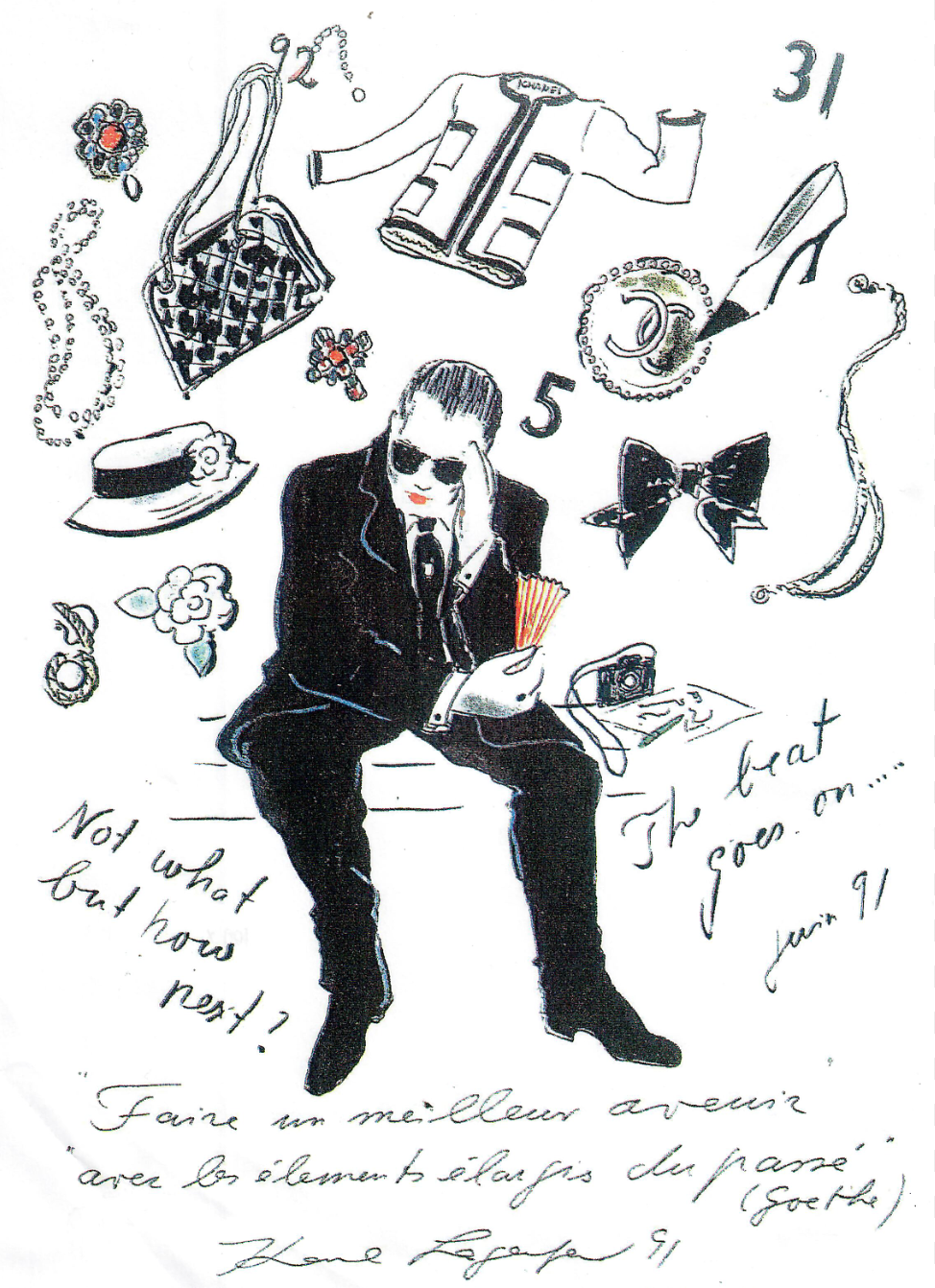 Illustration by Karl Lagerfeld. The Code of CHANEL
