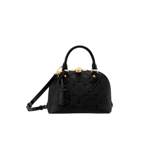 Alma BB. Authentic quality luxury bag crafted in genuine leather comes with authenticity card, dust bag and gift bag. A Timeless Icon of Parisian Elegance. Graceful, sophisticated, and unmistakably iconic, the LV Alma BB embodies the essence of Parisian style. Crafted from luxurious ultrasoft Monogram Empreinte leather, this refined edition offers a modern take on one of the House's most celebrated silhouettes. Inspired by the original Square handbag of 1934, the Alma BB preserves its signature structured shape while showcasing exquisite details, including the iconic keybell, padlock, and elegant gold-tone hardware. Compact yet practical, it is perfectly sized for your everyday essentials. Designed for versatility, the Alma BB can be carried by hand or styled with a shoulder strap for effortless day-to-night wear. Blending heritage craftsmanship with contemporary elegance, this timeless handbag is a true investment in enduring luxury.