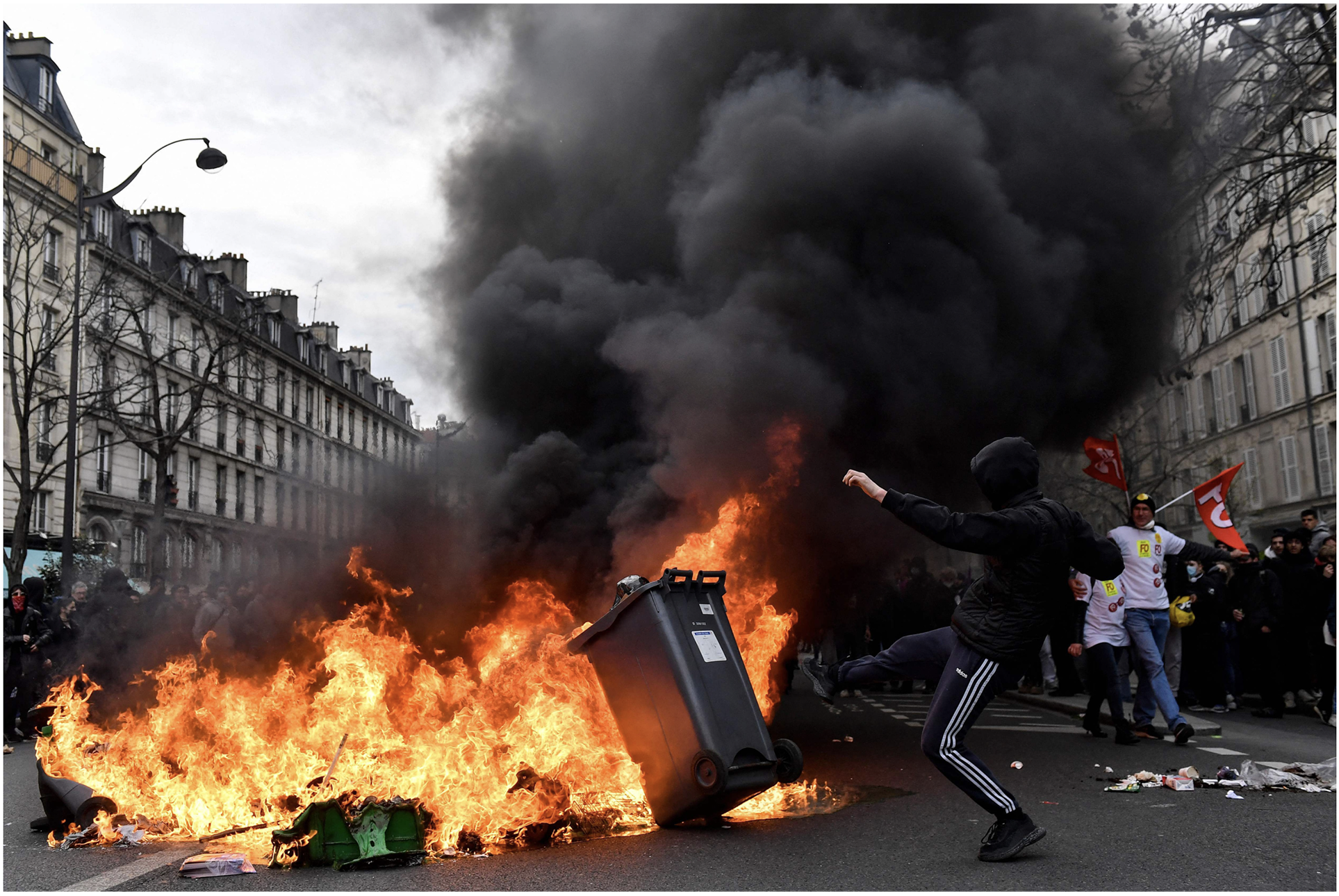Paris, almost simultaneously: Another vision of the future, with fewer invitations and considerably more at stake.